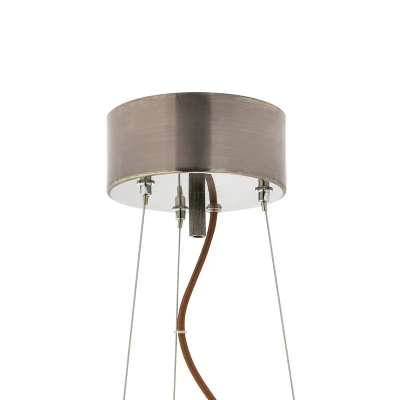 hanglamp Gemma, bruin, staal, glas, E27 by By Rydéns in Brown, Geborsteld staal – product photo