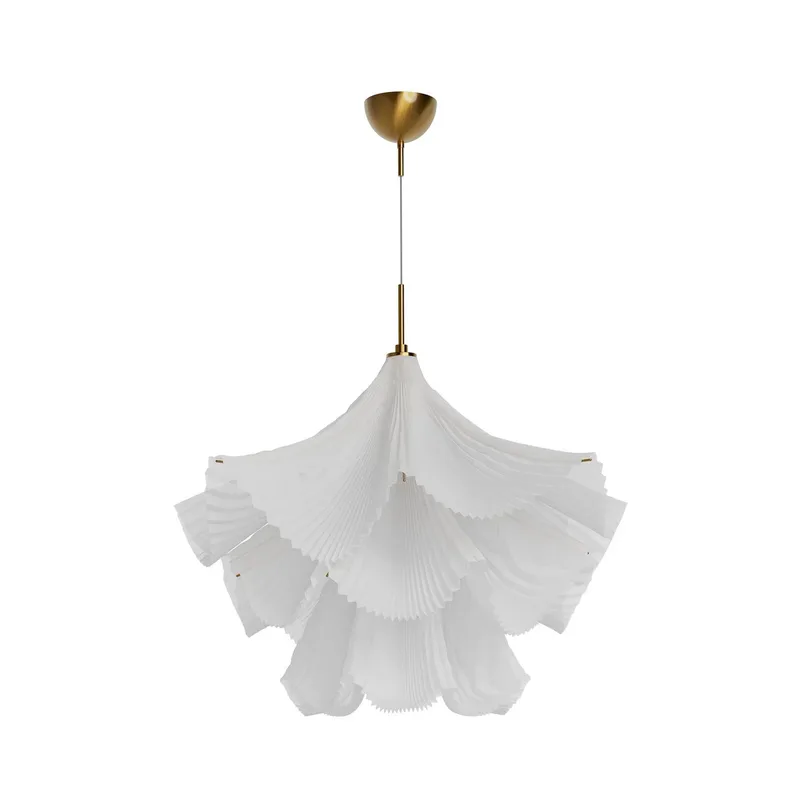 hanglamp Juliette, tule/metaal, 75 cm, E27 de By Rydéns en Blanc – photo du produit