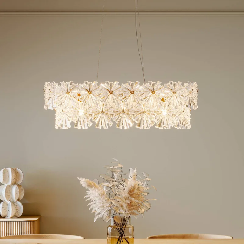 hanglamp Lorraine, messing/helder, 75 cm, E14 de By Rydéns en Helder, Laiton – photo du produit
