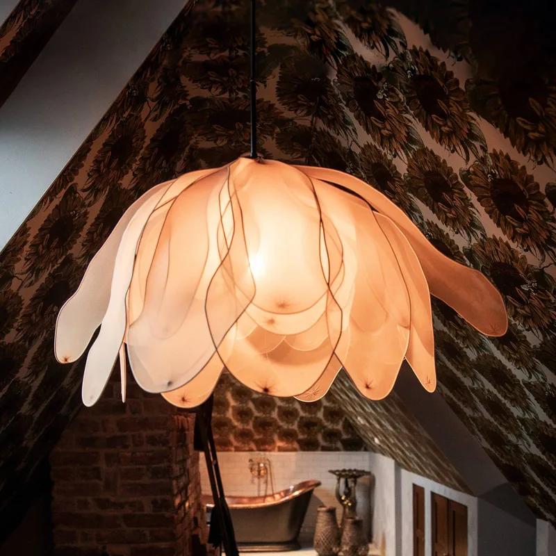 hanglamp Lou Lou, naturel, Ø 80 cm, stof by By Rydéns in Natural – product photo