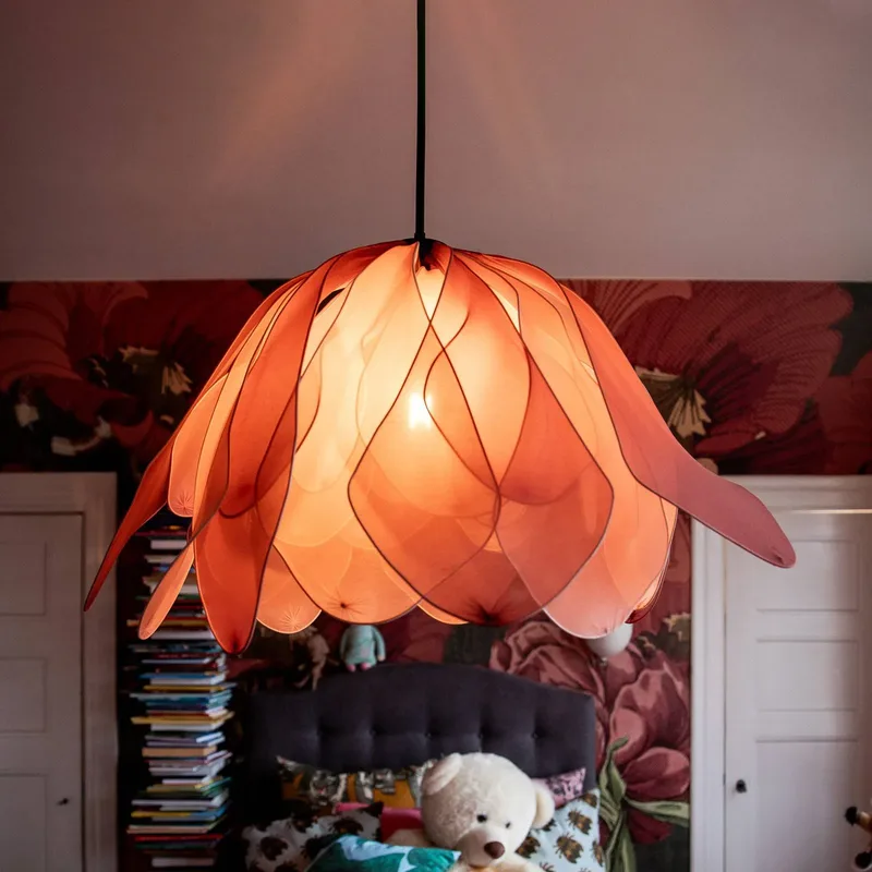hanglamp Lou Lou, Ø 80 cm, stof by By Rydéns in Pink – product photo