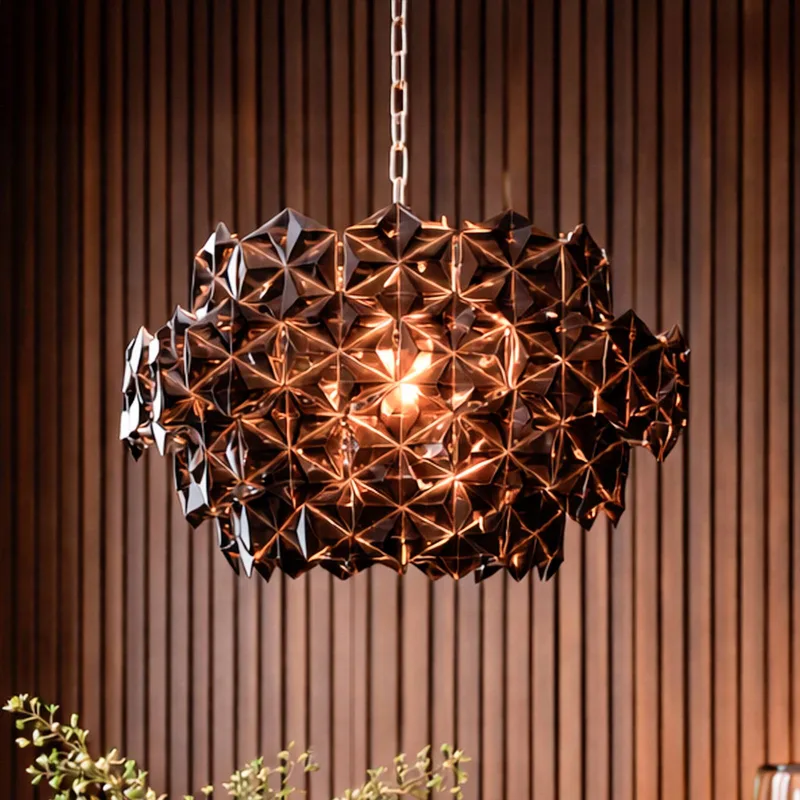 hanglamp Monarque Mini chroom/zwart, acryl, E14 von By Rydéns in Schwarz, Chrom – Produktfoto