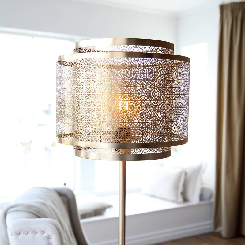 Hermine vloerlamp, messing de By Rydéns en Mat messing – photo du produit 4 sur 5