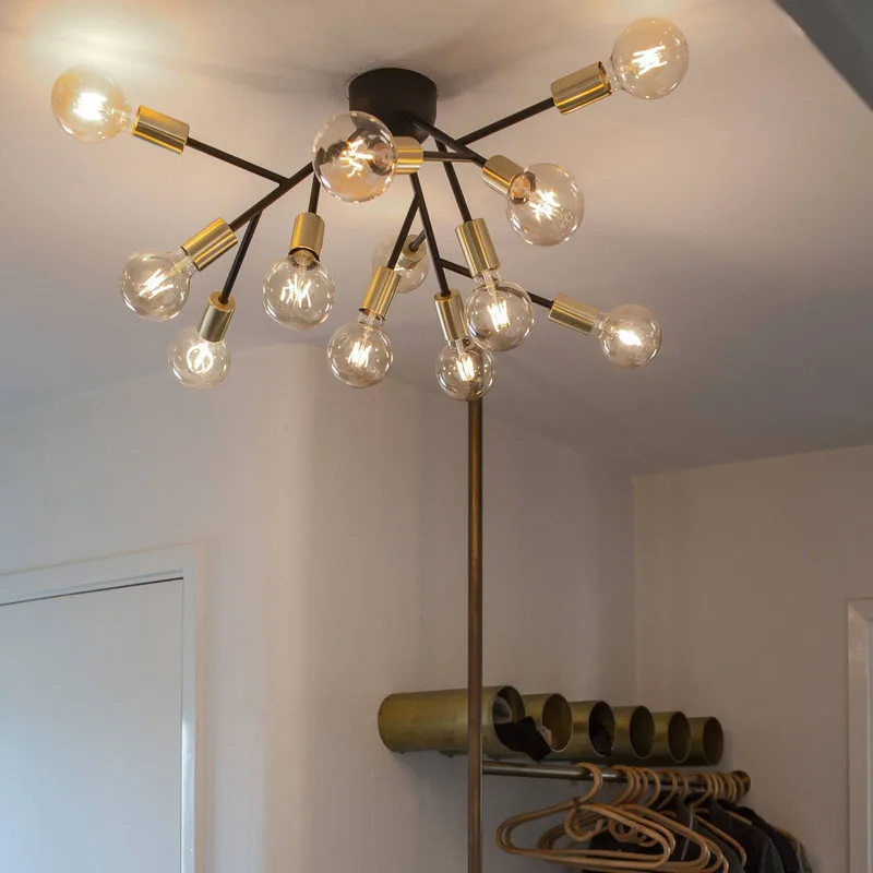 Heroes plafondlamp zwart mat, messing by By Rydéns in Mat zwart, Brass – product photo
