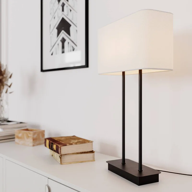 Luton tafellamp, wit/zwart, 56cm by By Rydéns in White, Black – product photo 3 of 3