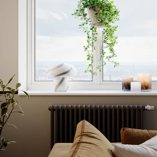 Mira Paddenstoel tafellamp, zwart/wit, glas de By Rydéns en Noir, Blanc – photo du produit 3 sur 3