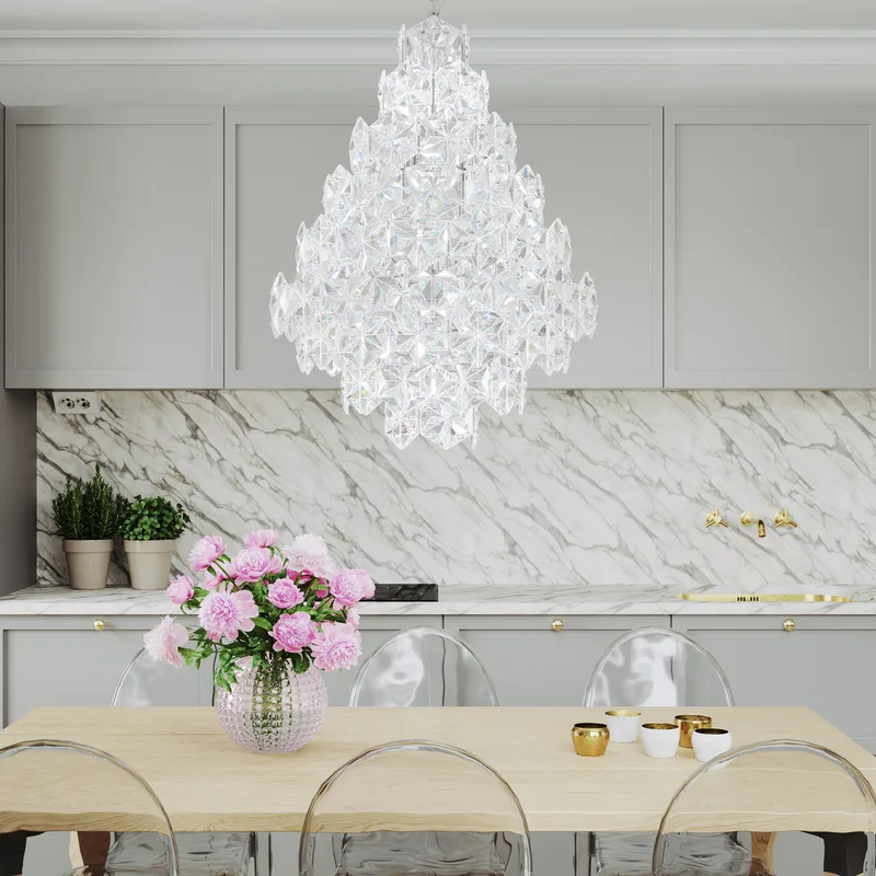 Monarque Grande Hanglamp Ø57 Chrome/Clear de By Rydéns – photo du produit