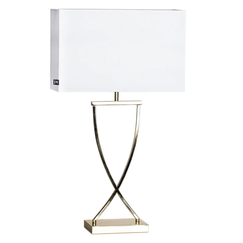 Omega tafellamp messing/wit hoogte 69cm by By Rydéns in Brass, White – product photo