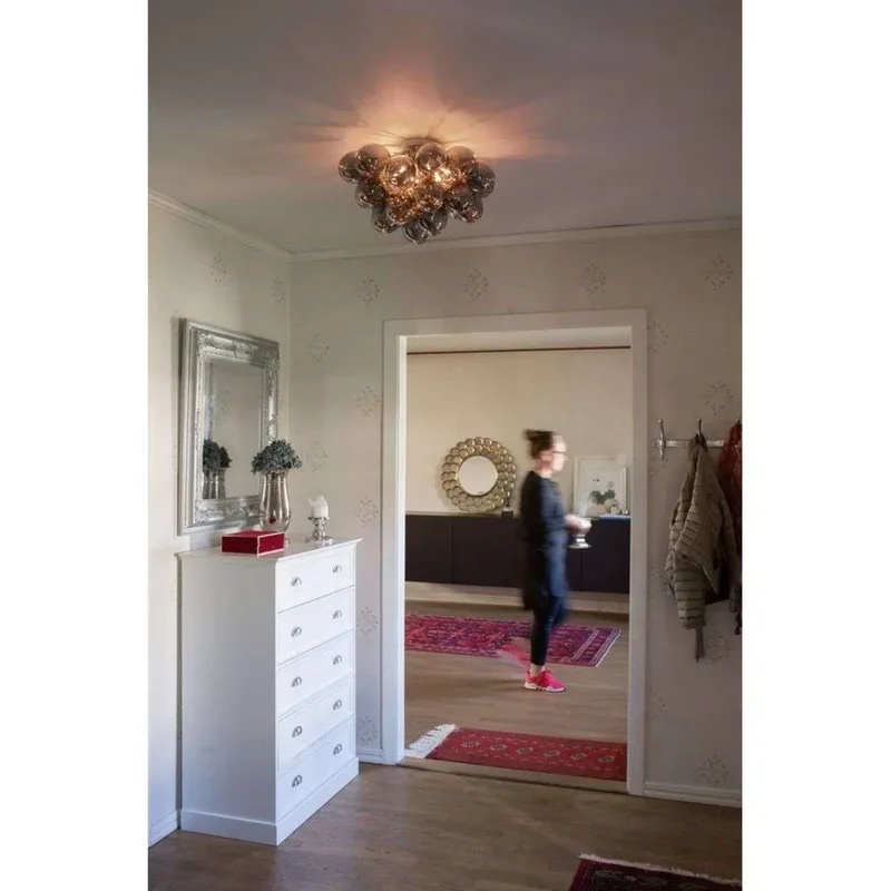 plafondlamp groot, Ø 50 cm von By Rydéns in Rookgrijs – Produktfoto