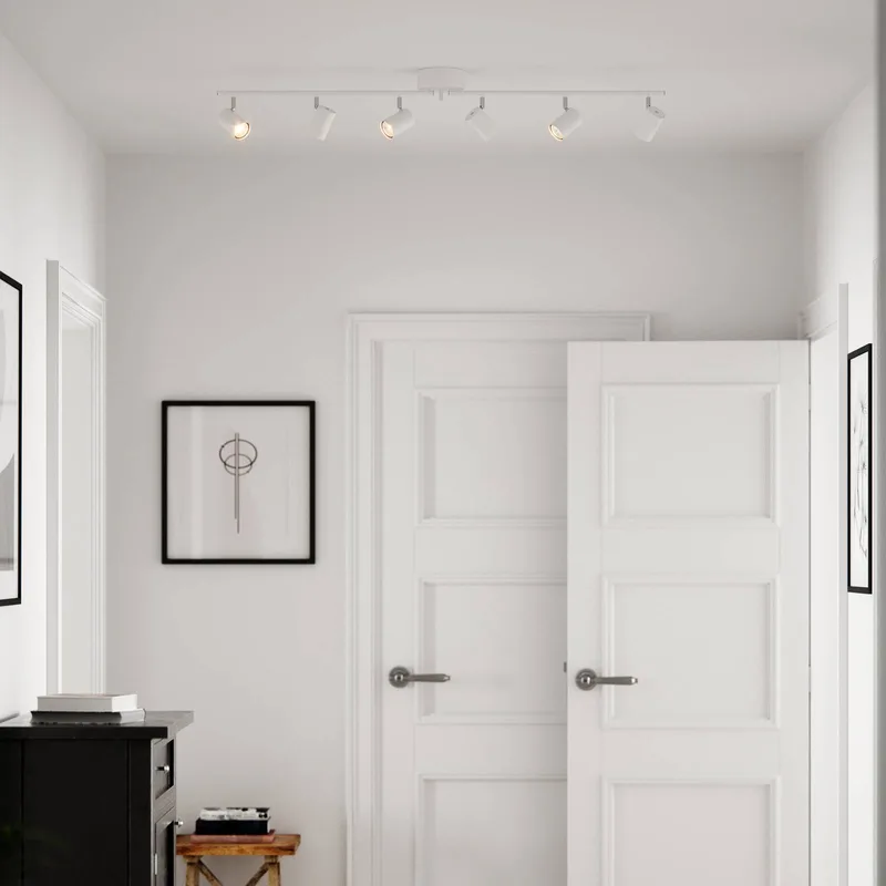 Plafondspot Correct 6-lamps, metaal, GU10 van By Rydéns in Wit – productfoto