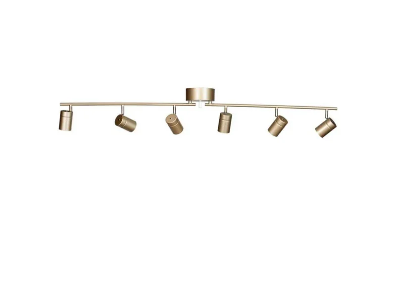 plafondspot Correct goudkleurig, 6-lamps, metaal, GU10 van By Rydéns in Goud – productfoto