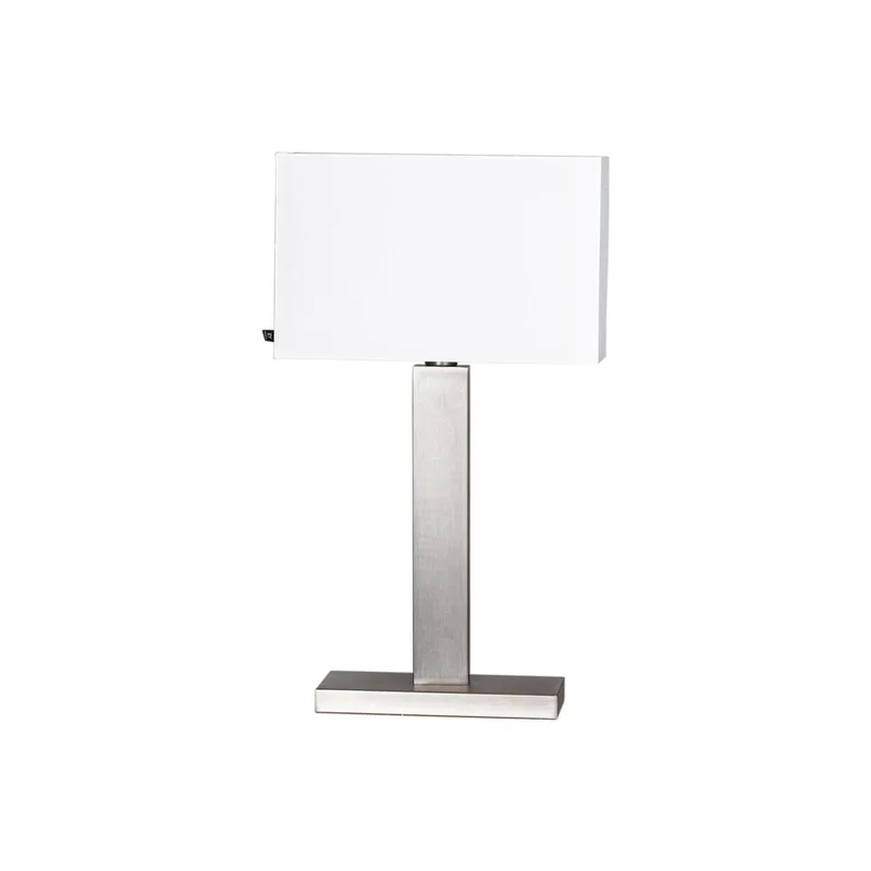 Prime tafellamp hoogte 69 cm nikkel/wit by By Rydéns in Nikkel, White – product photo