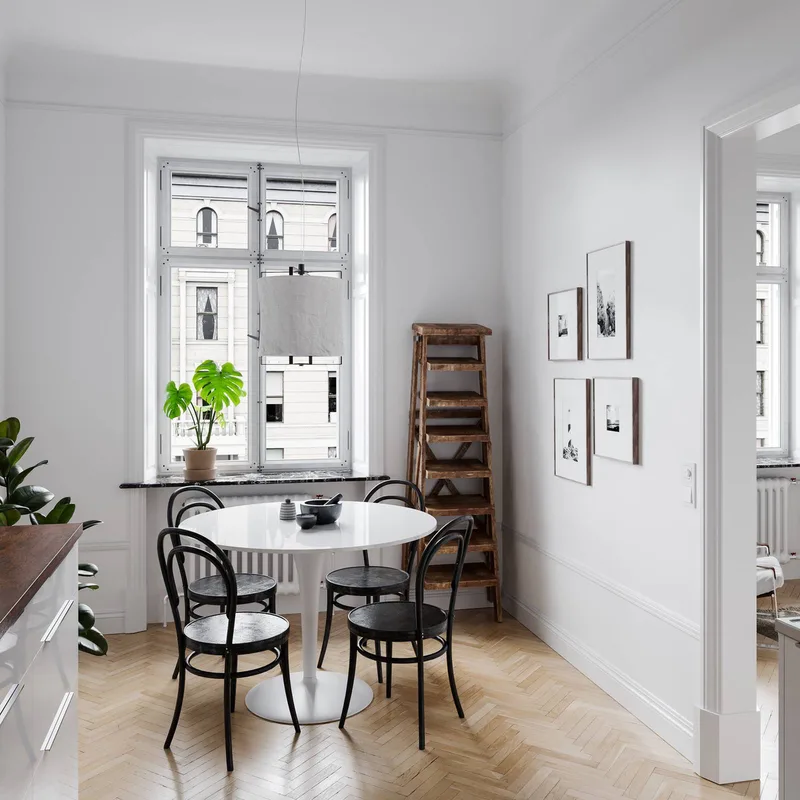 Softy hanglamp, linnen kap Ø 35 cm by By Rydéns in Black, White – product photo