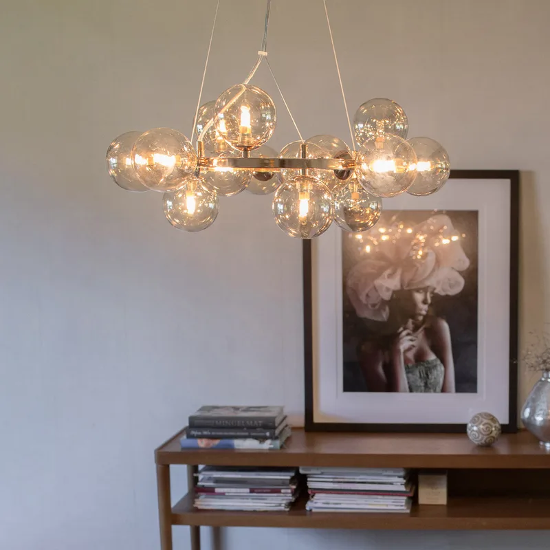 Splendor Hanglamp Gold/Amber från By Rydéns – produktbild