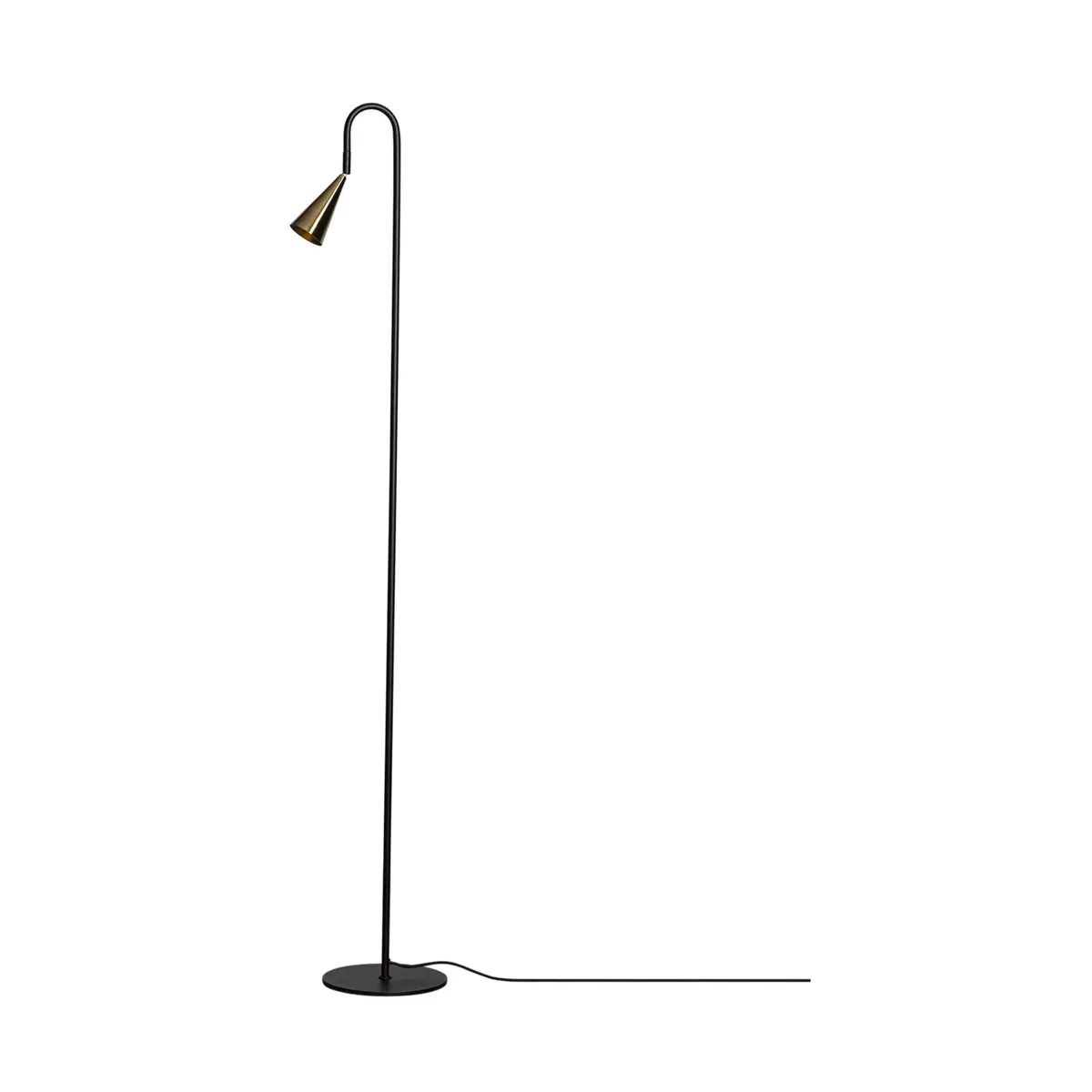 Spline Stehleuchte Schwarz-Messing, 140 cm van By Rydéns – productfoto
