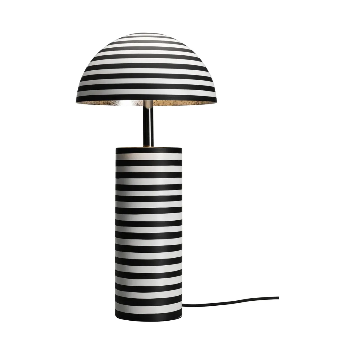 Stripe Tischleuchte Weiß-Schwarz, 50 cm von By Rydéns – Produktfoto