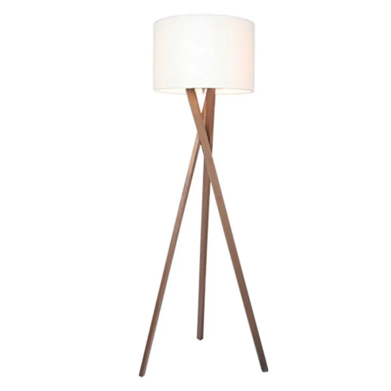 Vega Vloerlamp Walnoot/Wit van By Rydéns – productfoto