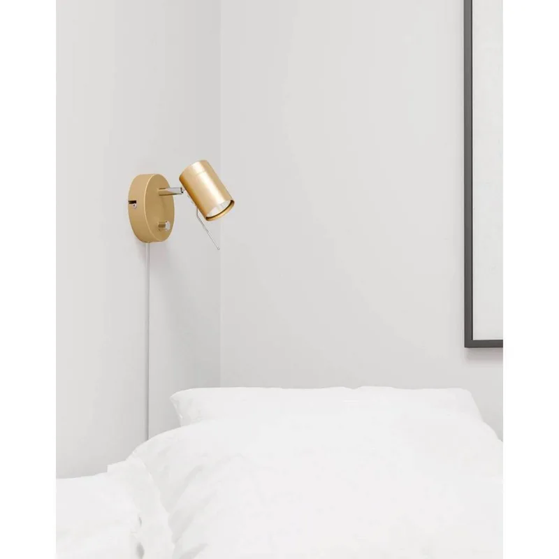 wandlamp Correct, goudkleurig, metaal, GU10 van By Rydéns in Goud – productfoto