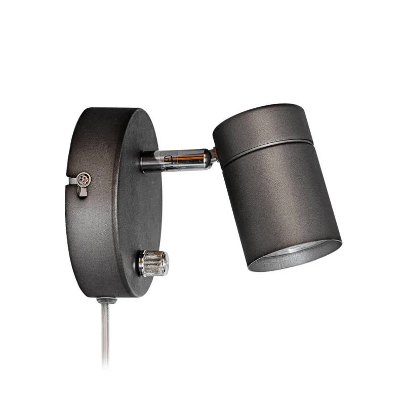 wandlamp Correct, metaal, GU10 de By Rydéns en Gris – photo du produit