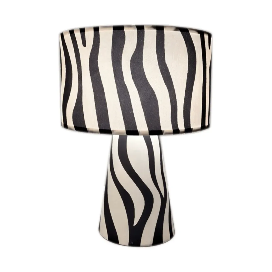 Zany Zebra Tischleuchte Schwarz-Weiß, 43 cm von By Rydéns – Produktfoto