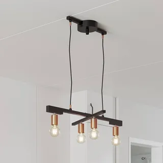 Zeona hanglamp, 4-lamps van By Rydéns in Zandzwart – productfoto 1 van 3
