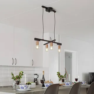 Zeona hanglamp, 4-lamps van By Rydéns in Zandzwart – productfoto 2 van 3