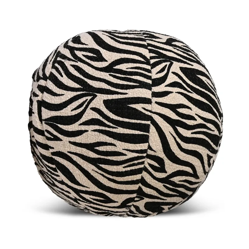 Anima Kissen Ø35 cm Zebra-schwarz by Byon – product photo