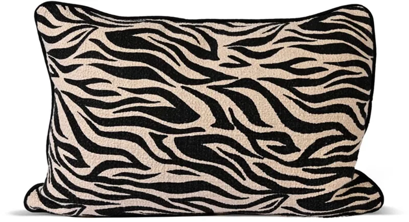 Anima kussen 60x40cm zebra van Byon in Bruin – productfoto
