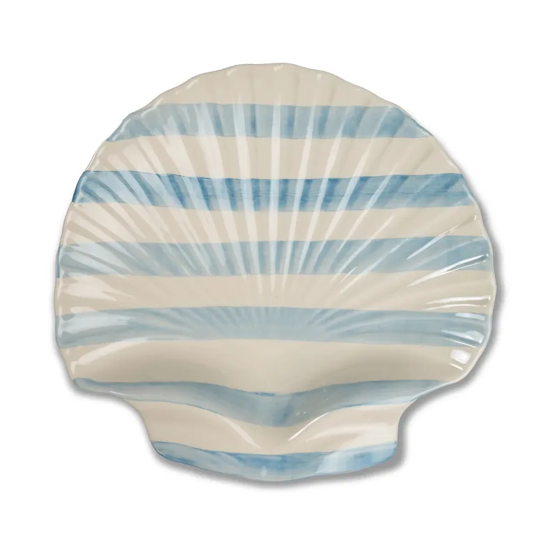 Armona stripe Auflaufform 32x32,5 cm Hellblau-weiß by Byon – product photo