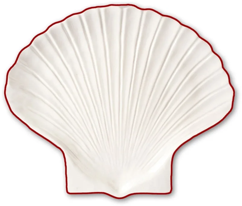 Bord Shelly red/white 16cm - Kleine borden van Byon in Wit – productfoto