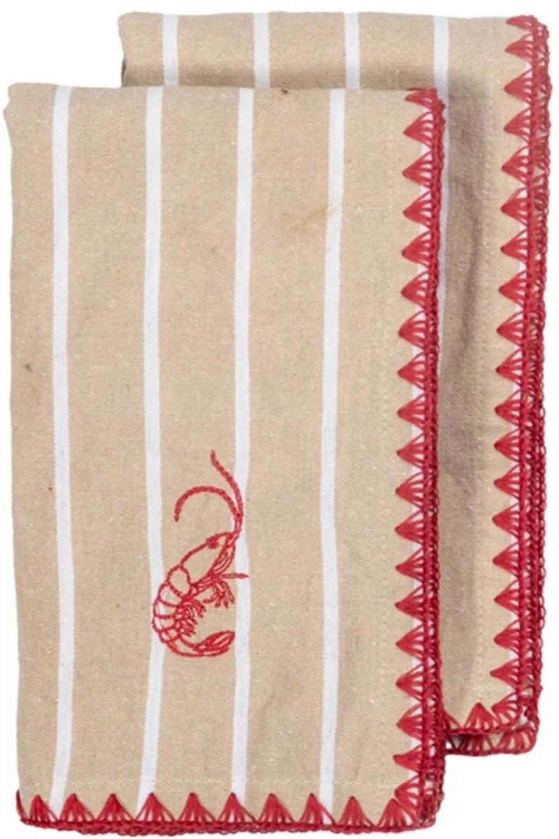 Bubba servet set van 2 45x45cm de Byon en Beige – photo du produit
