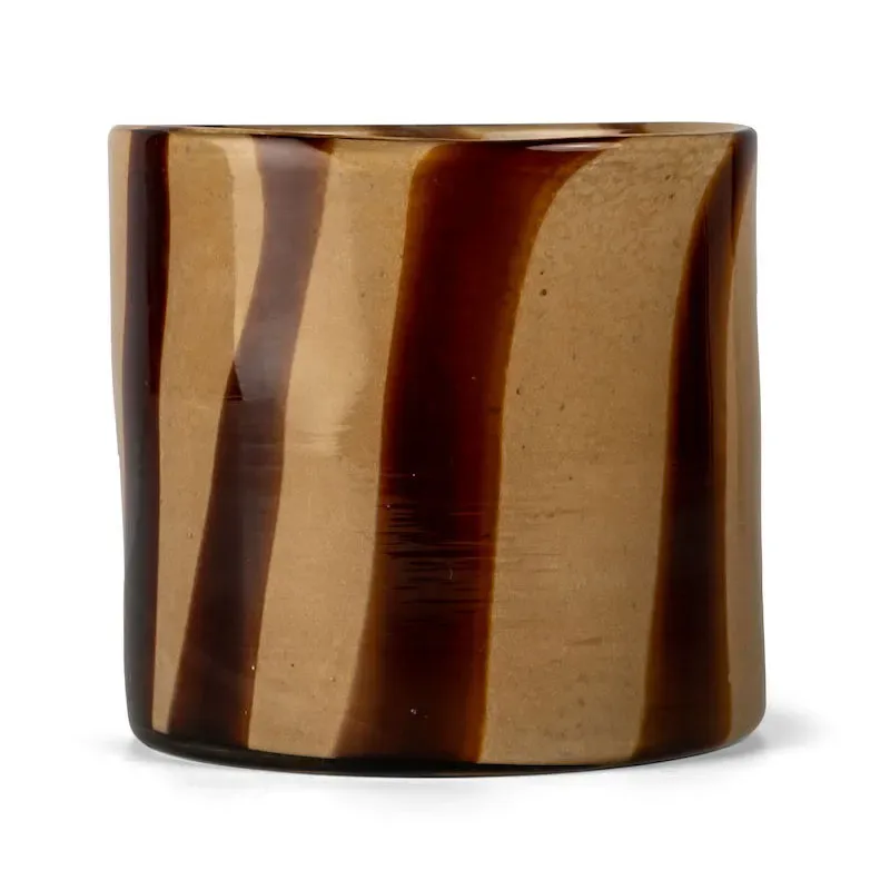 Calore Windlicht-Vase M Ø15cm Brown-beige de Byon – photo du produit