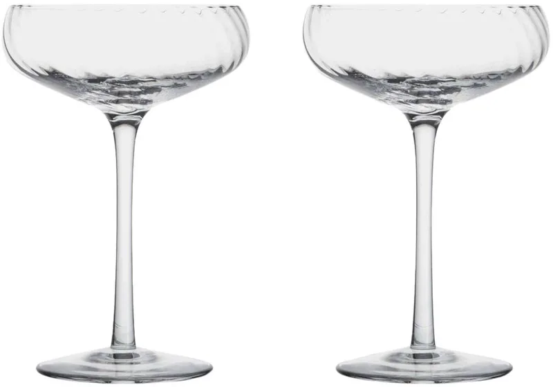Champagne glazen - set van 2 by Byon in Transparant – product photo