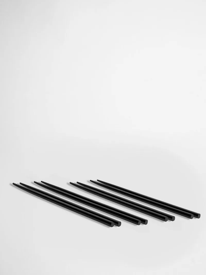 Chopstick set Yaki 4 set/box (12) Black by Byon in Zwart – product photo