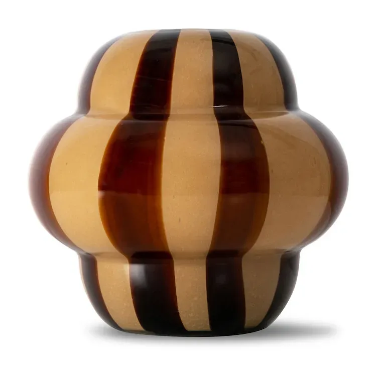 Curlie Vase 20cm Braun-beige by Byon – product photo