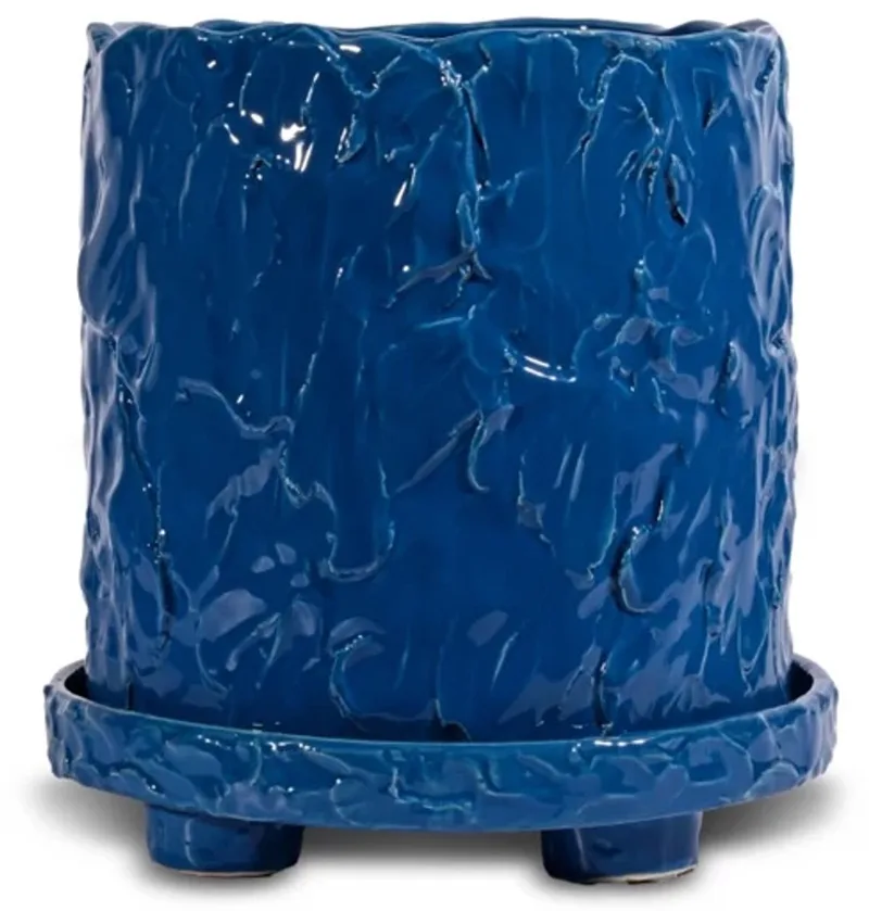 Emma Widell Muddy bloempot met schaal D23cm de Byon en Blauw – photo du produit