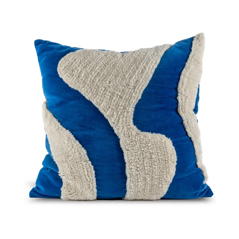 Fluffy Kissen 50 x 50cm Blue-beige by Byon – product photo