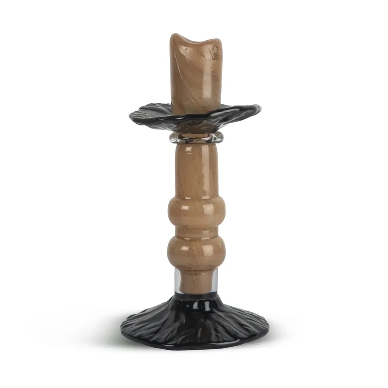 Lara Kerzenständer S 22 cm Beige-schwarz by Byon – product photo