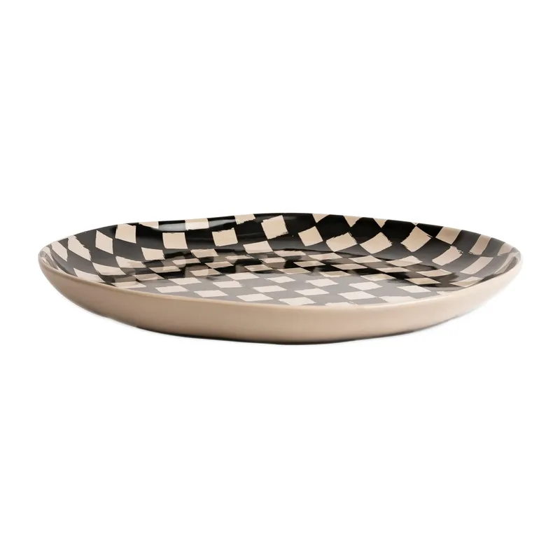 Lexi Servierteller Ø 37 cm Schwarz-Beige by Byon – product photo
