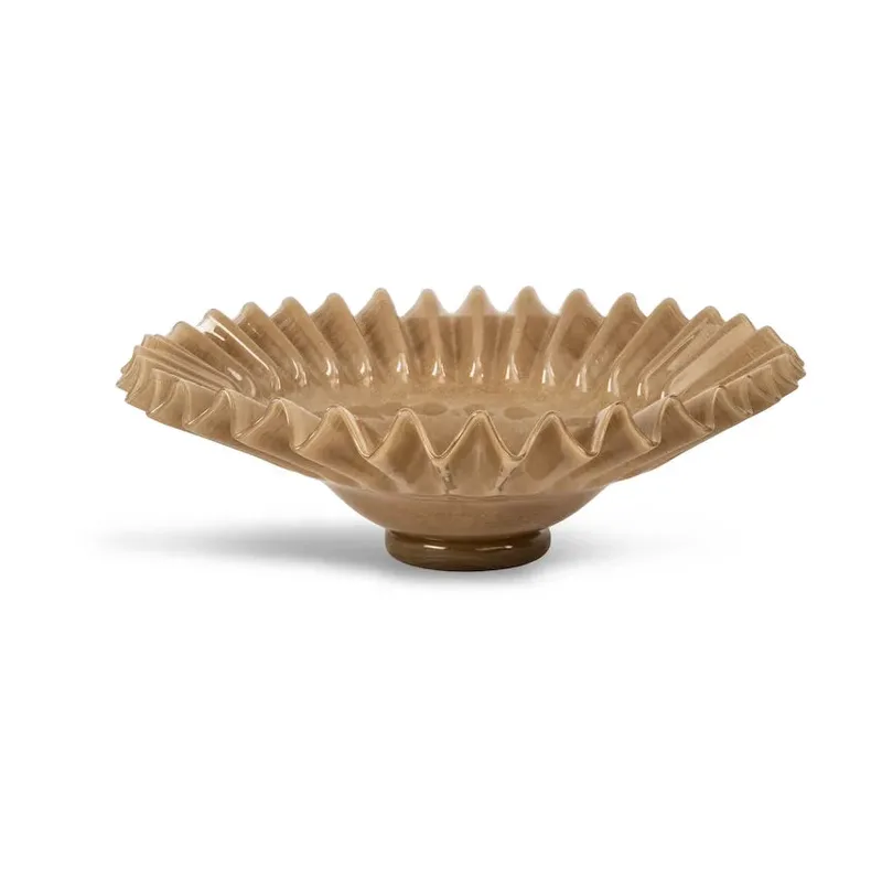 Lori Schale L Ø38cm Beige van Byon – productfoto