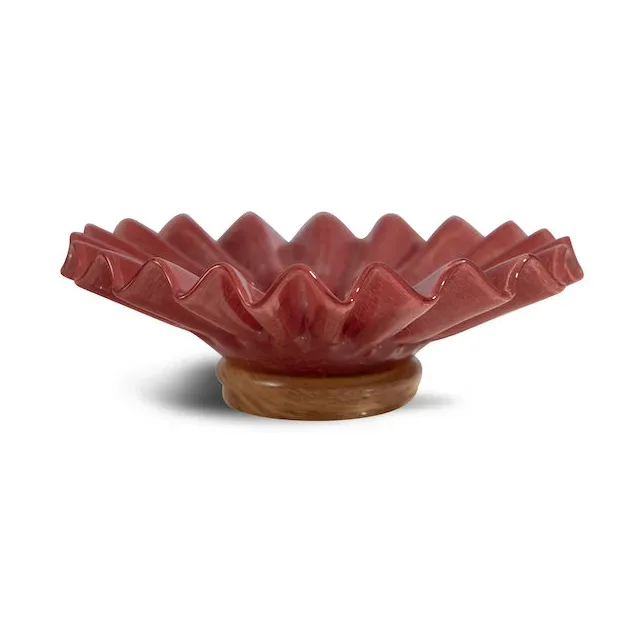Lori Schale M Ø18cm Bordeaux-beige by Byon – product photo