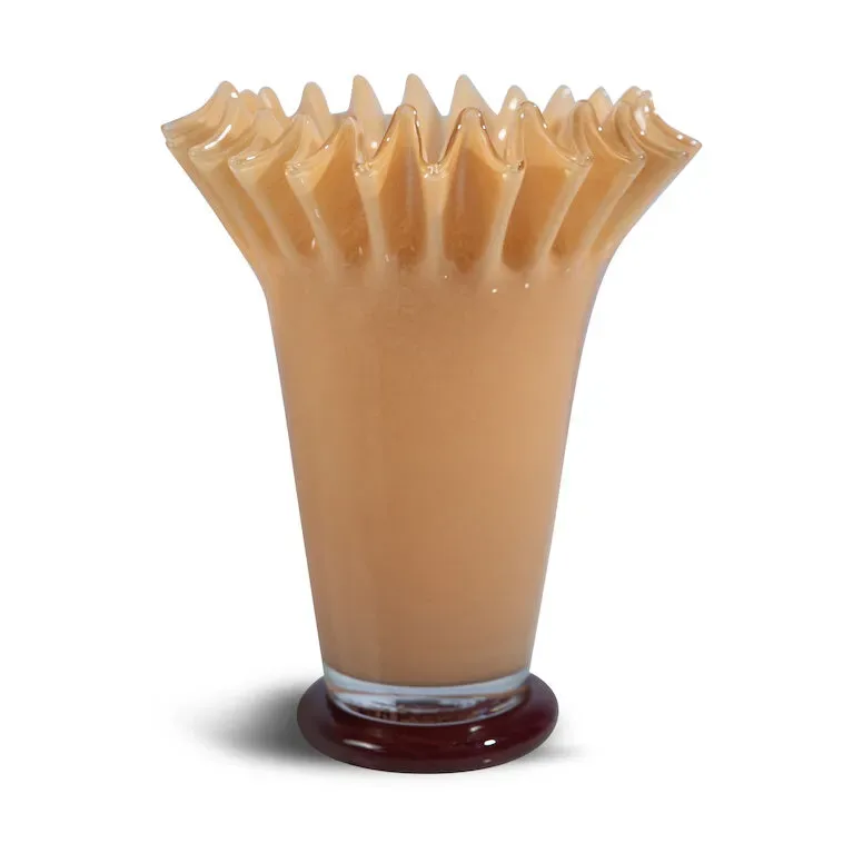 Lori Vase 28cm Yellow-Tischeaux van Byon – productfoto