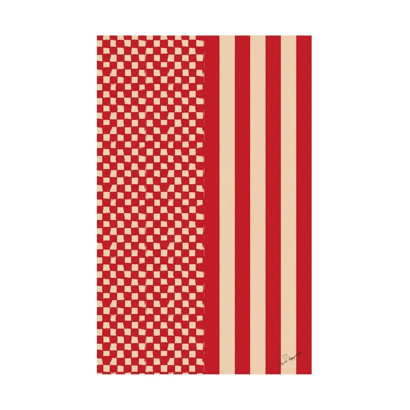 Love Tischdecke 150x280 cm Rot-Sand by Byon – product photo