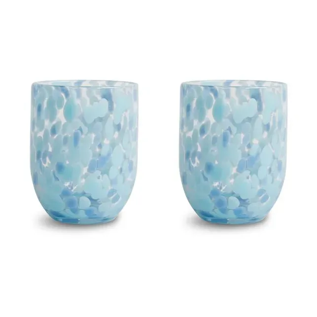 Messy Glas 30 cl 2er-Pack Blau by Byon – product photo