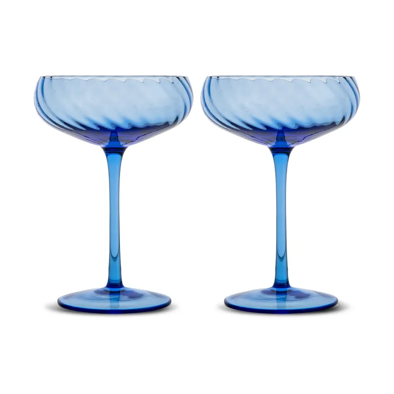 Opacity Champagnerglas 30 cl 2er-Pack Blau by Byon – product photo