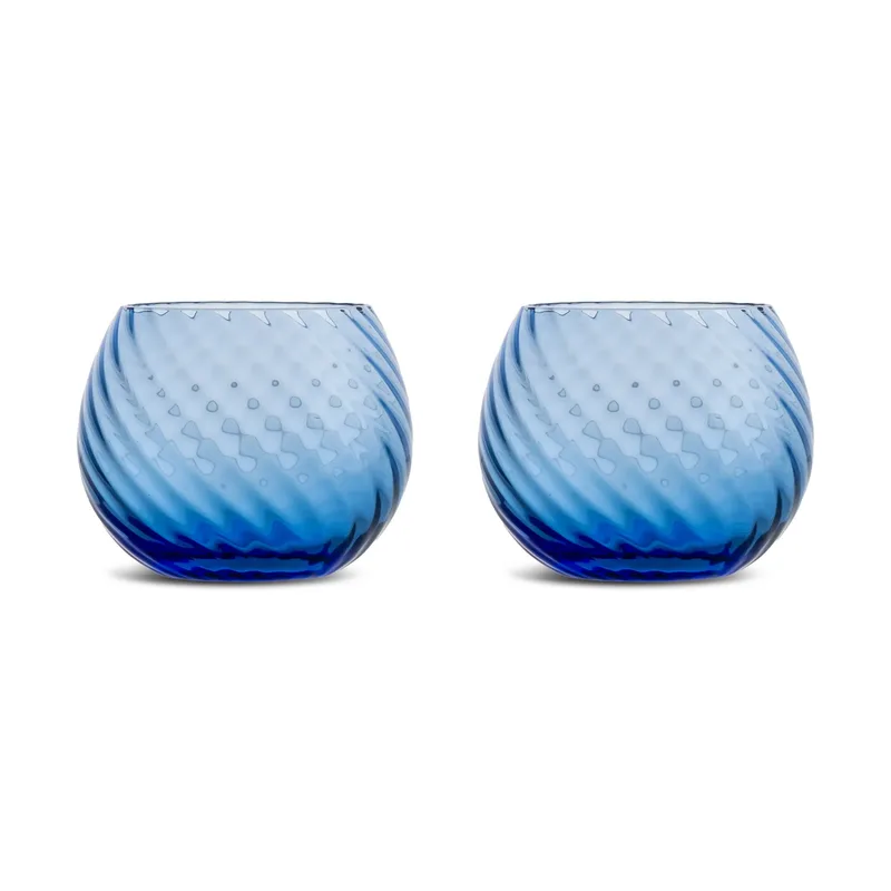 Opacity Wasserglas 22 cl 2er-Pack Blau by Byon – product photo