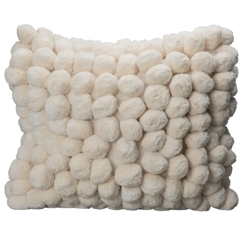 Pom Pom Kissen 45 x 45cm Off white by Byon – product photo