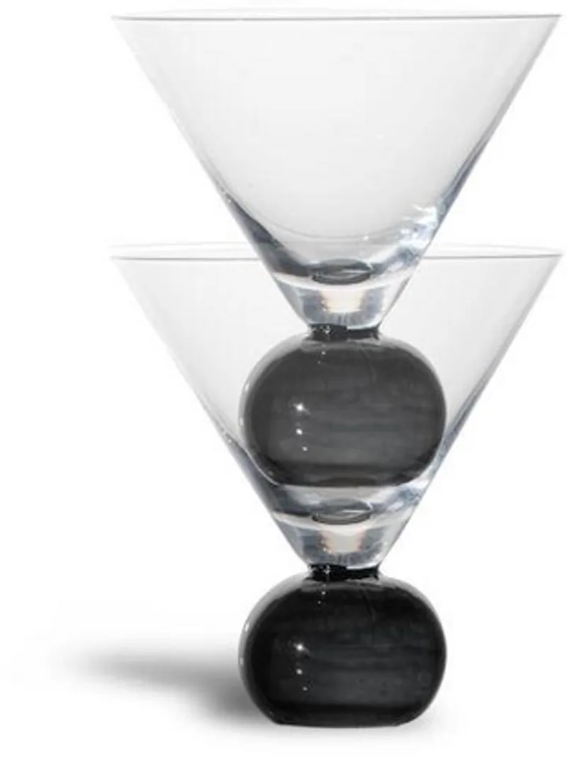 Spice set 2 glazen zwart de Byon en Transparant – photo du produit