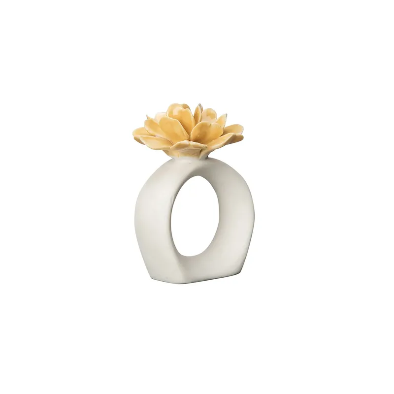 Water Lily Serviettenring White-mustard by Byon – product photo