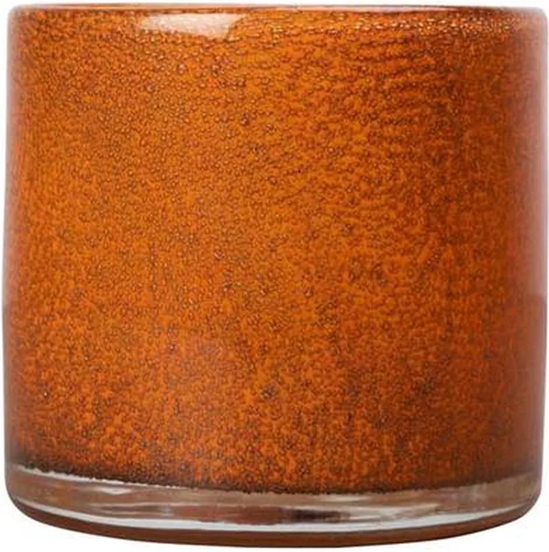 Waxinelichthouder Calore Xs Oranje by Byon in Goudbruin – product photo